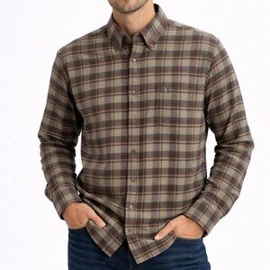 $60 Local Boy Outfitters Mens L Plaid Flannel Button Down Shirt Casual Outdoor